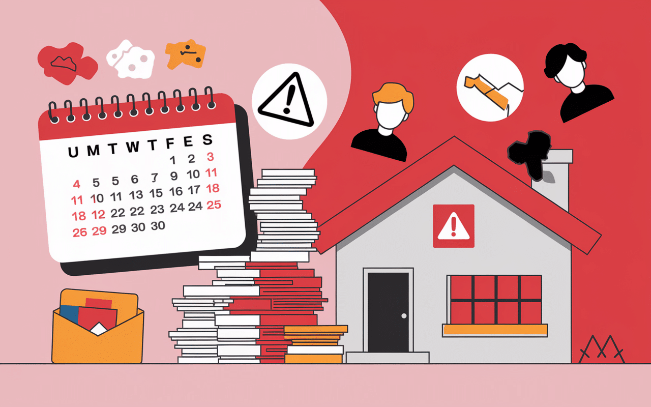 Calendrier et factures impayées pour clause de résiliation Visale