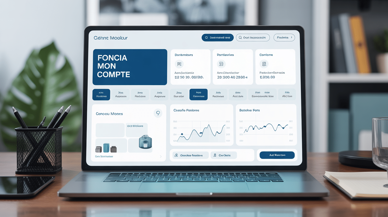 Interface moderne de Foncia Mon Compte