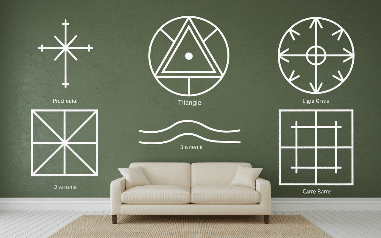 Symboles cambriolage sur mur