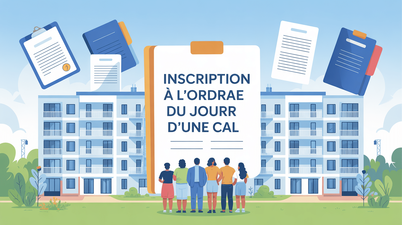 Illustration moderne de l'immobilier social