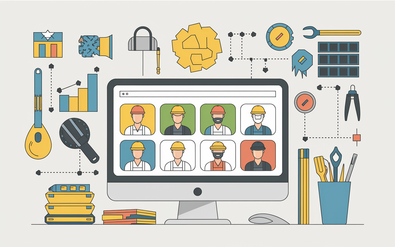 Interface plateforme HabitatPresto artisans