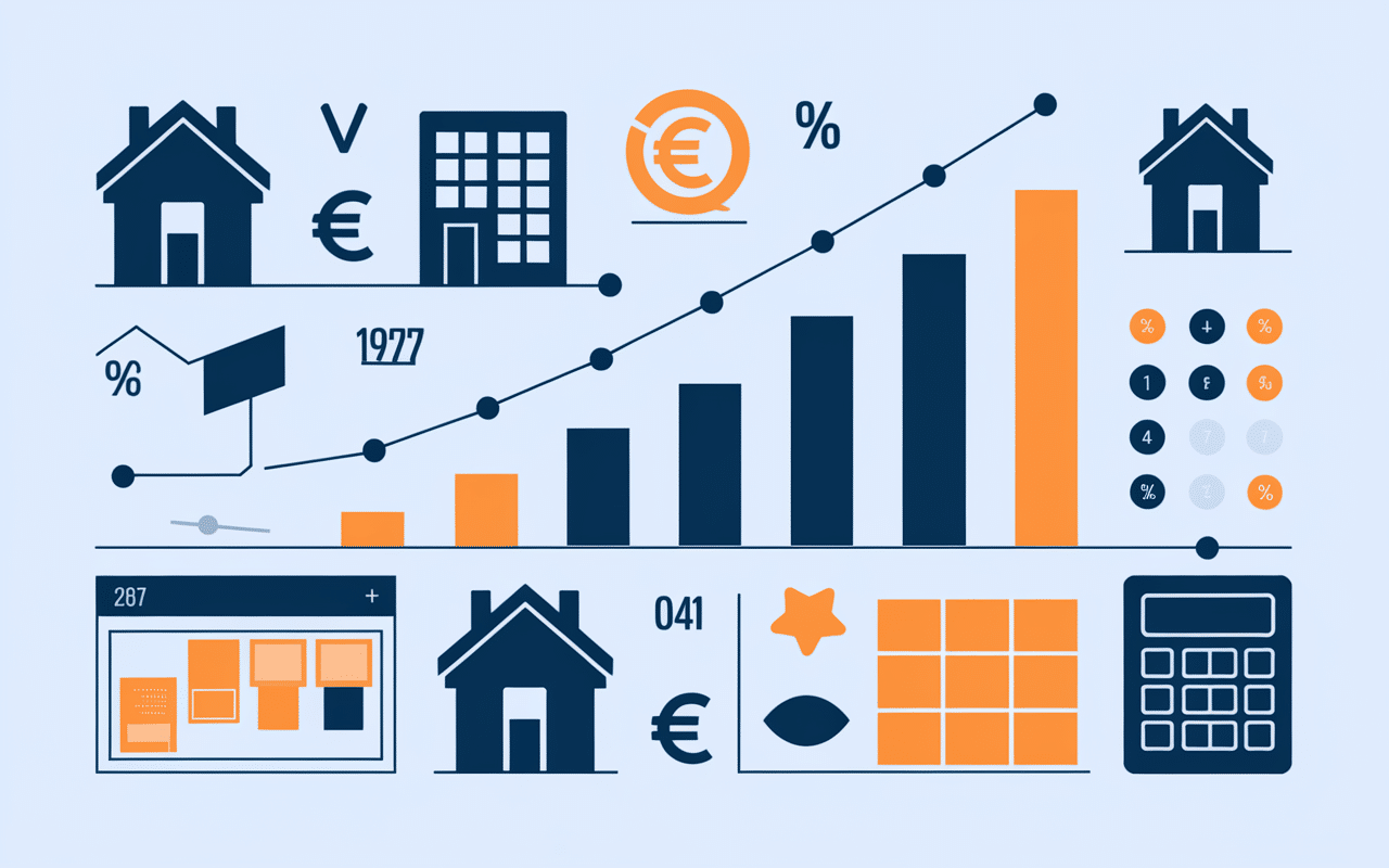 Graphique des prix rue de Nantes