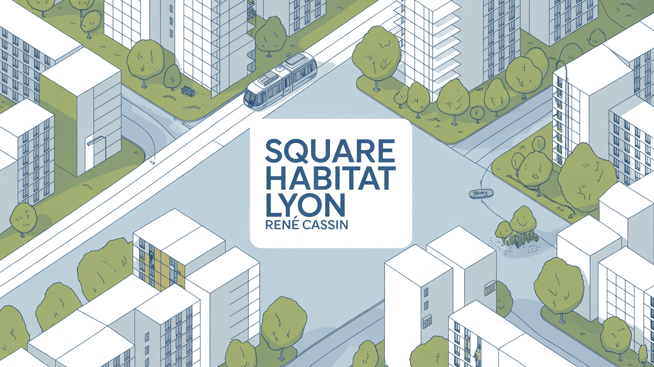 Vue aérienne Square Habitat Lyon René Cassin
