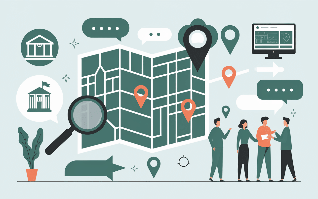 Carte avec méthodes pour maison abandonnée