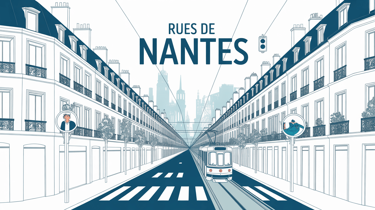 Vue aérienne de Nantes