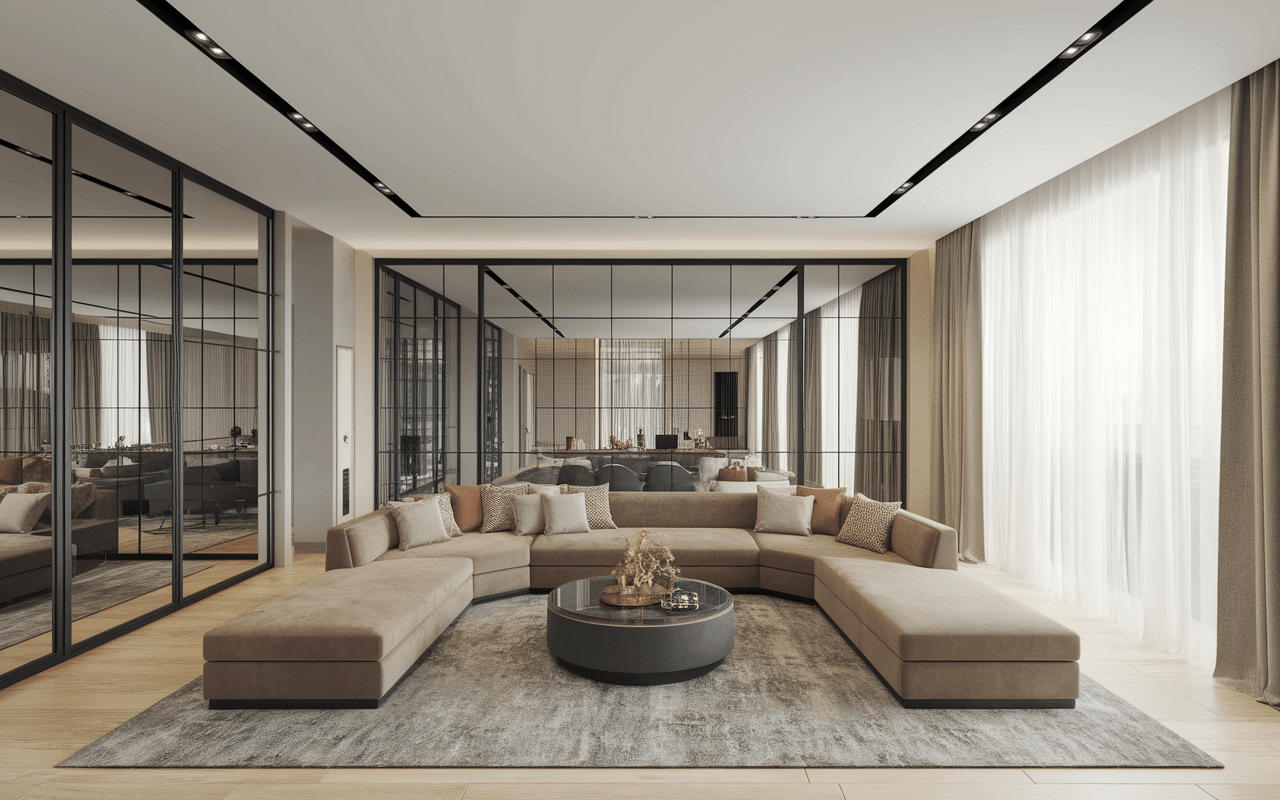 Optimisation salon hauteur sous plafond 2m40 déco