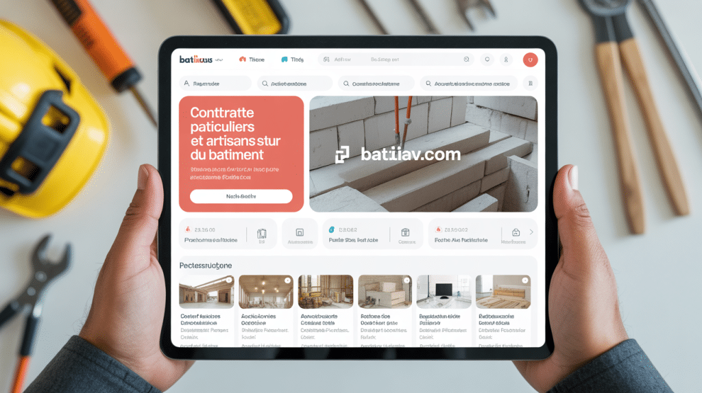 batiav.com interface plateforme digitale construction
