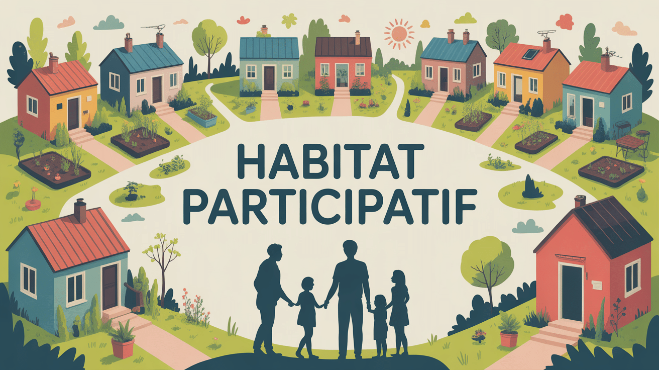 habitatparticipatif net illustration village écologique et familles