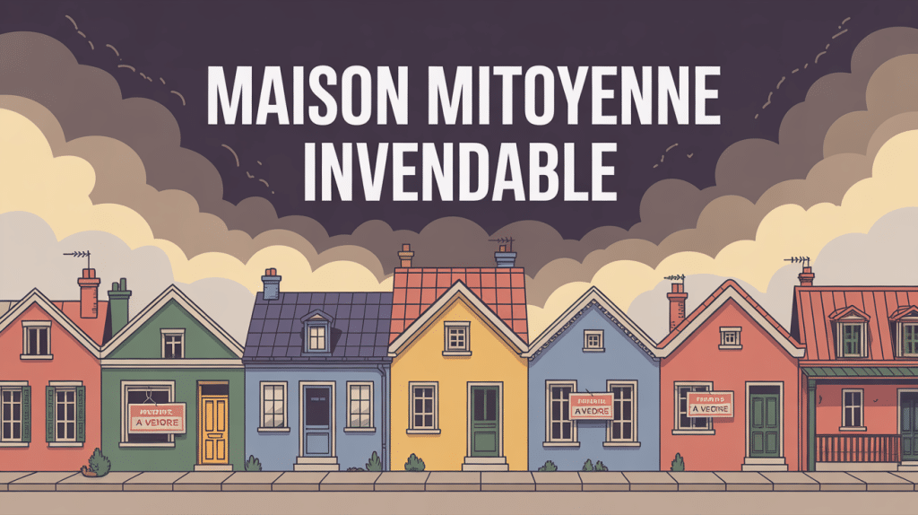 illustration maison mitoyenne invendable article