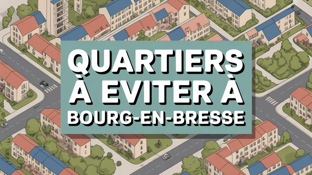 Vue aérienne quartier à éviter Bourg-en-Bresse illustration