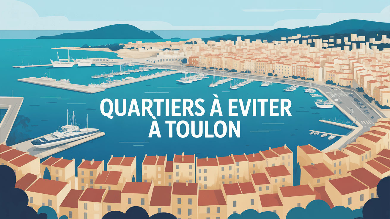 Vue aérienne Toulon quartier à éviter