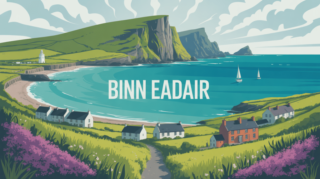 binn eadair falaises village pêcheurs