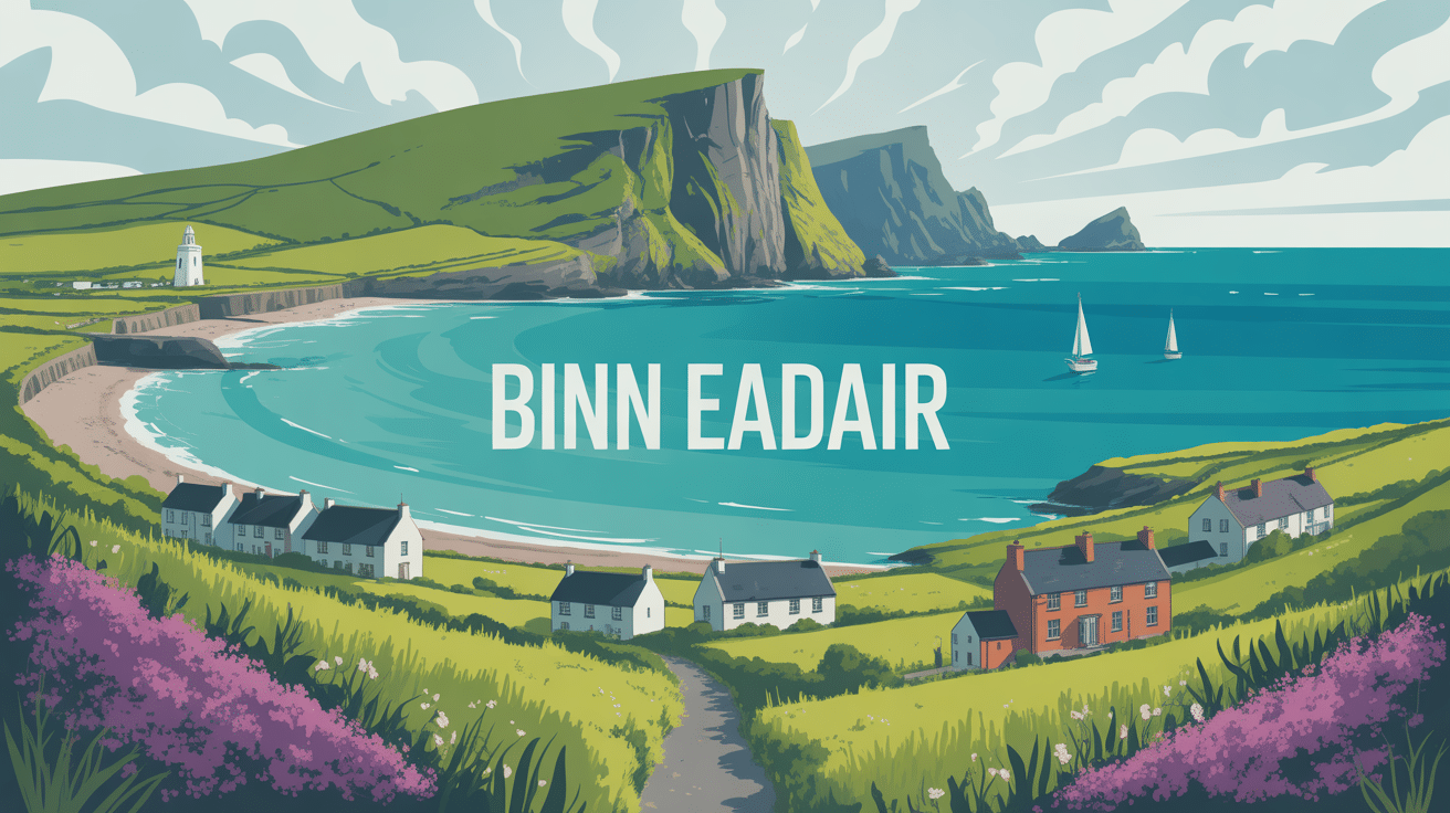 binn eadair falaises village pêcheurs