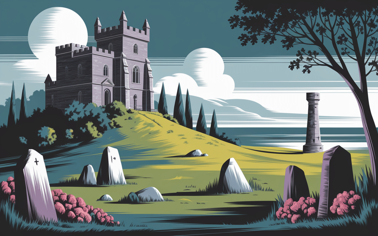 binn eadair château église légendes