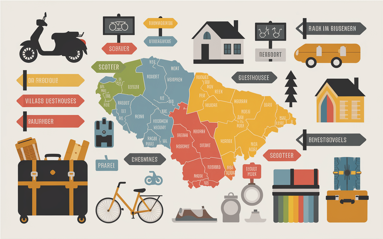 canggu plan séjour et mobilité pratique