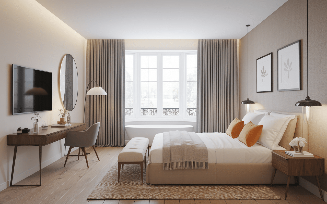 chambre hotel 3etoile confortable