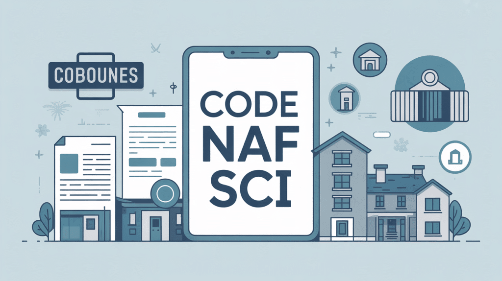 code naf sci illustration documents et icones immobiliers