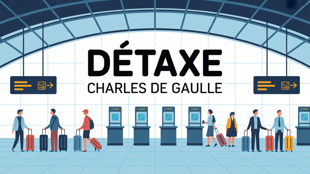 detaxe charles de gaulle illustration terminal aeroport