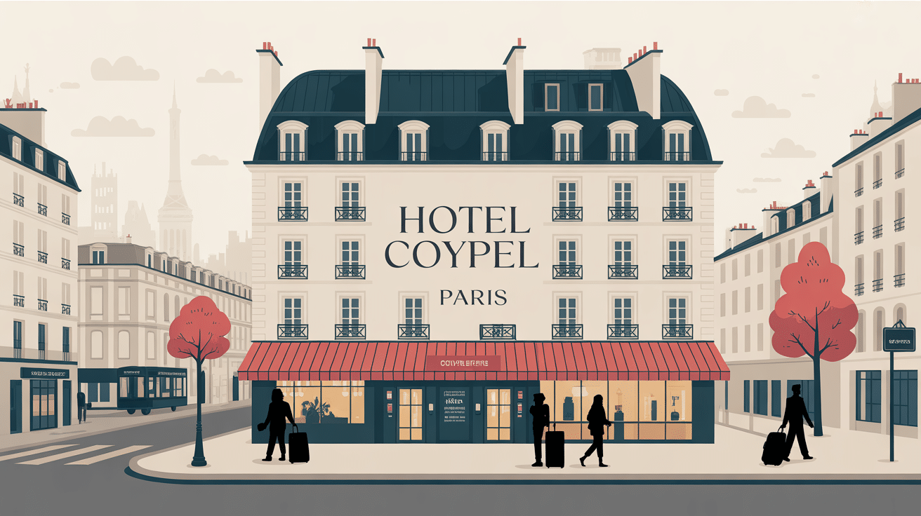 hotel coypel paris facade quartier metro
