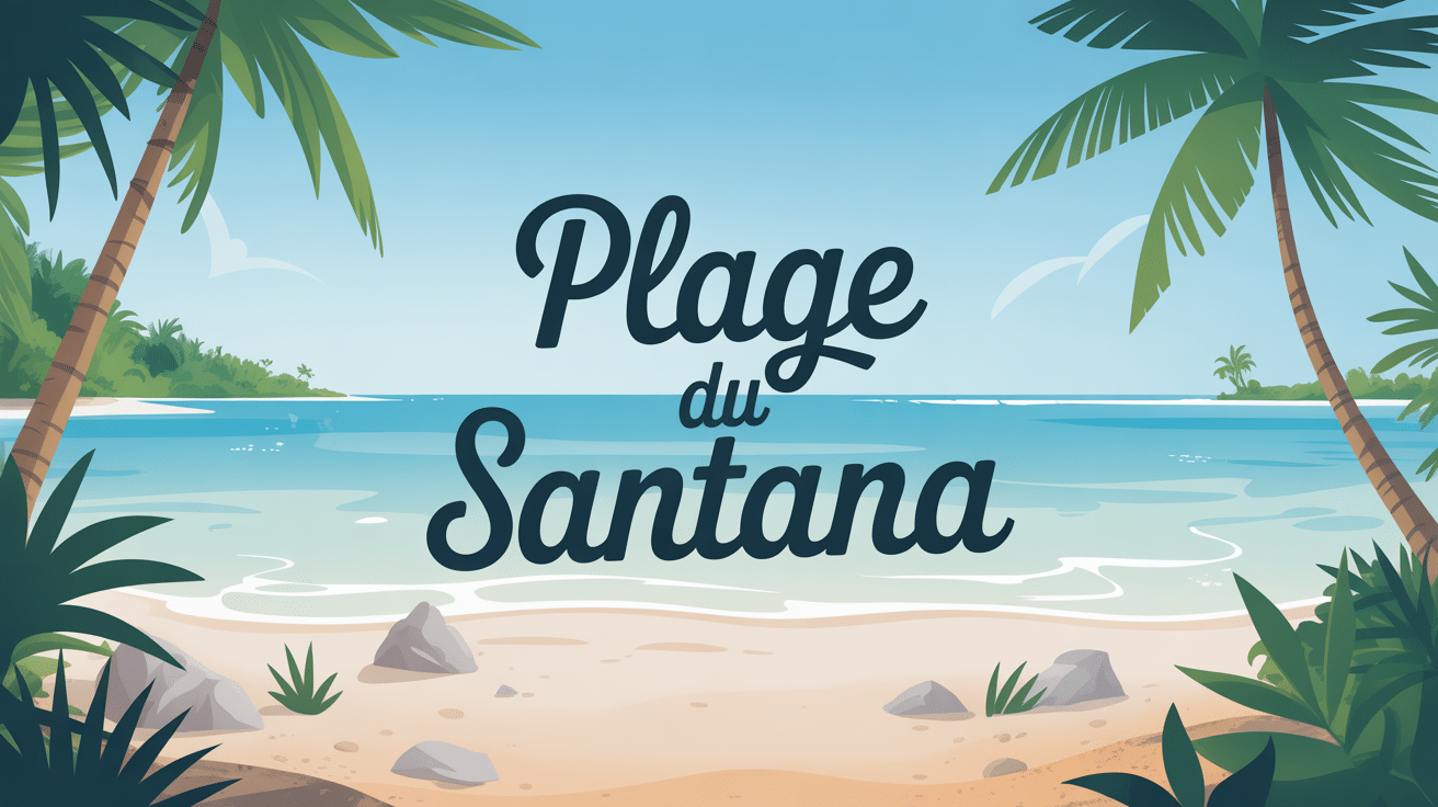 plage du santana sable blanc cocotiers