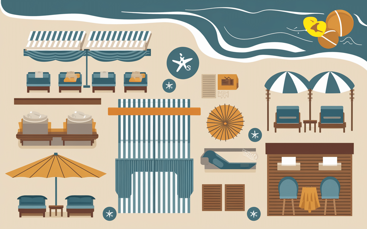 sélection plage privée villefranche sur mer aménagements