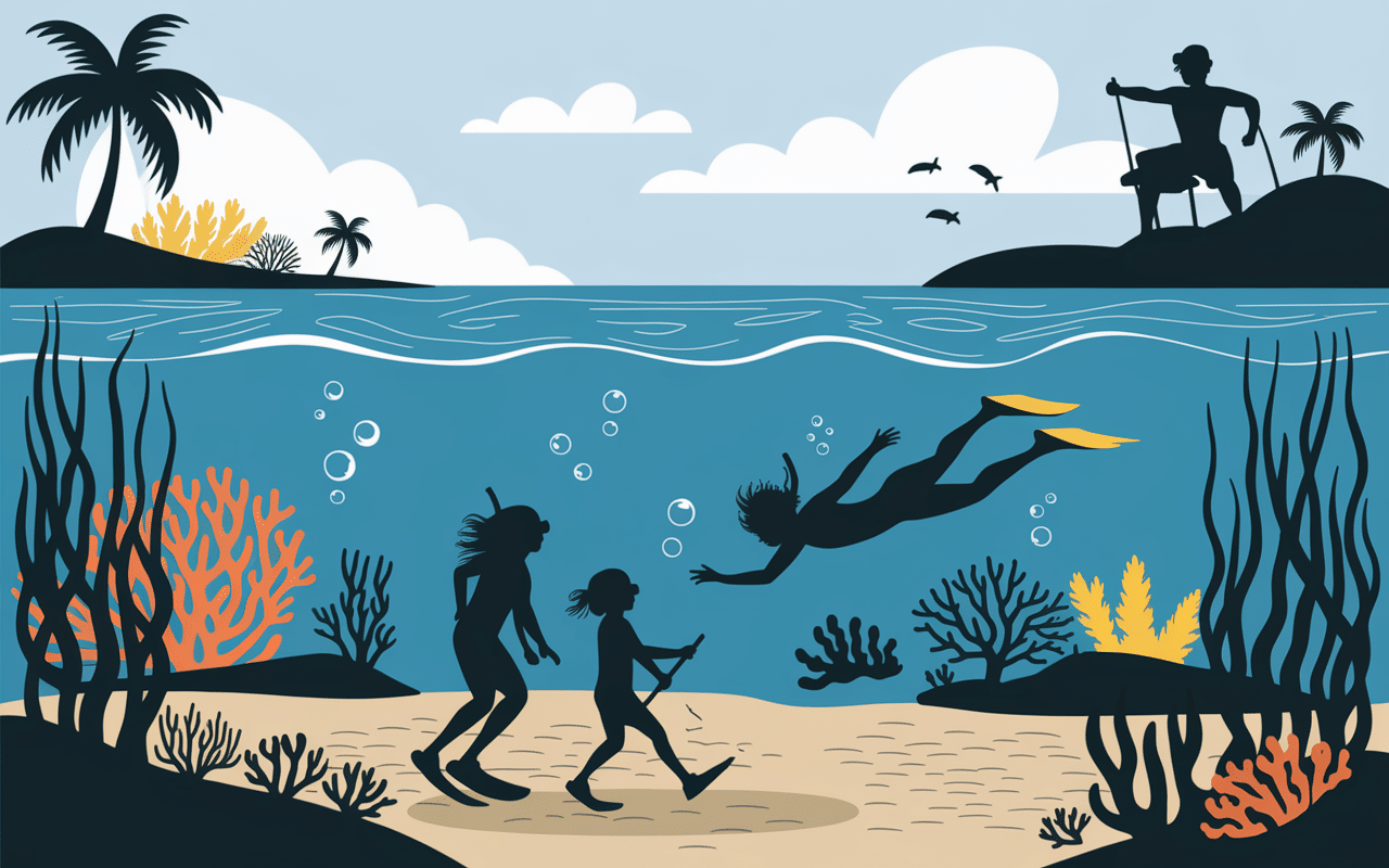 plage réunion requin lagon sécurisé snorkeling