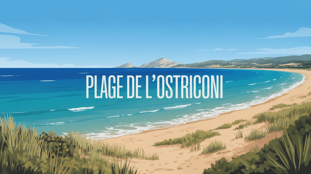 plage de l'ostriconi corse sable doré et nature