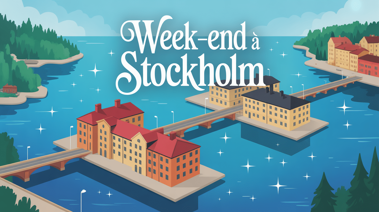 wknd stockholm aerienne ville sur iles
