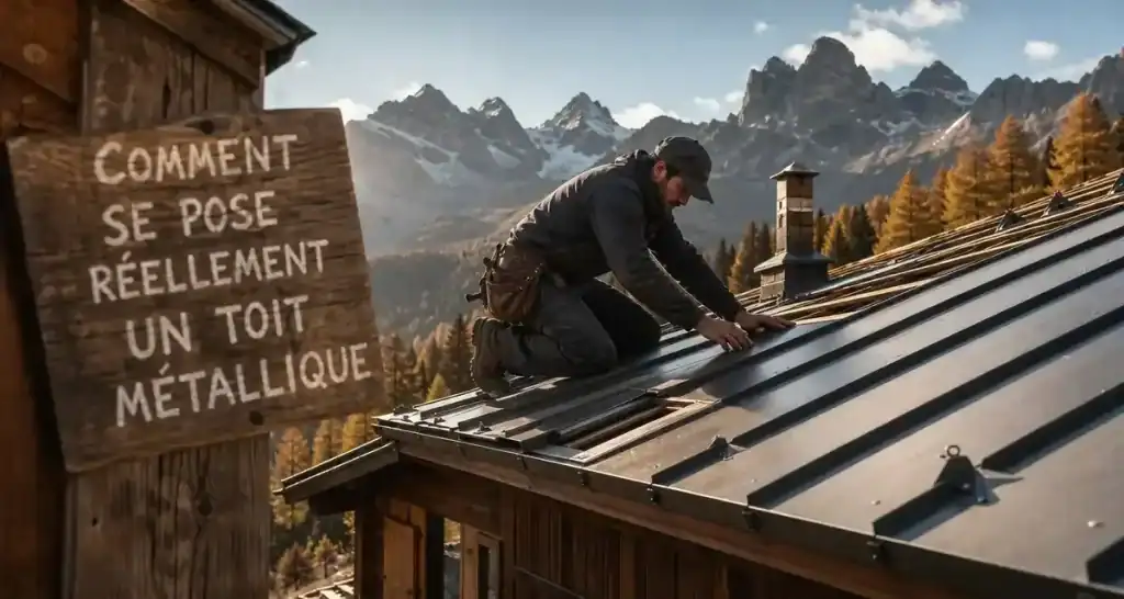 Comment se pose réellement un toit métallique