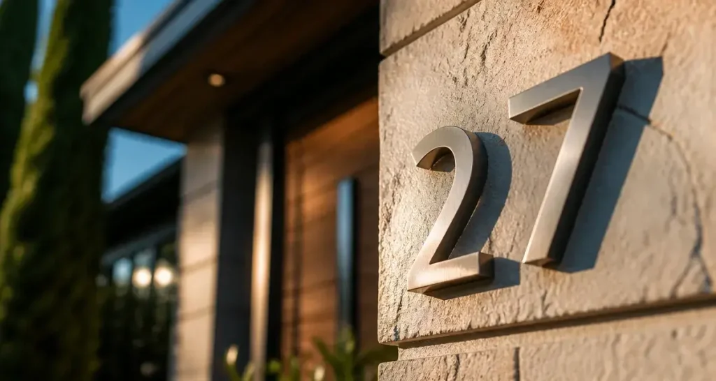 Numéro de maison design : 4 critères pour transformer votre façade en signature visuelle